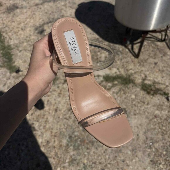 Jersey Blush Multi High Heel Sandals by Steven, Steve madden sz7 - Picture 1 of 8